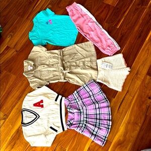 6 PC. Girl’s 4Y Clothing Set with Skirt and Pants✨